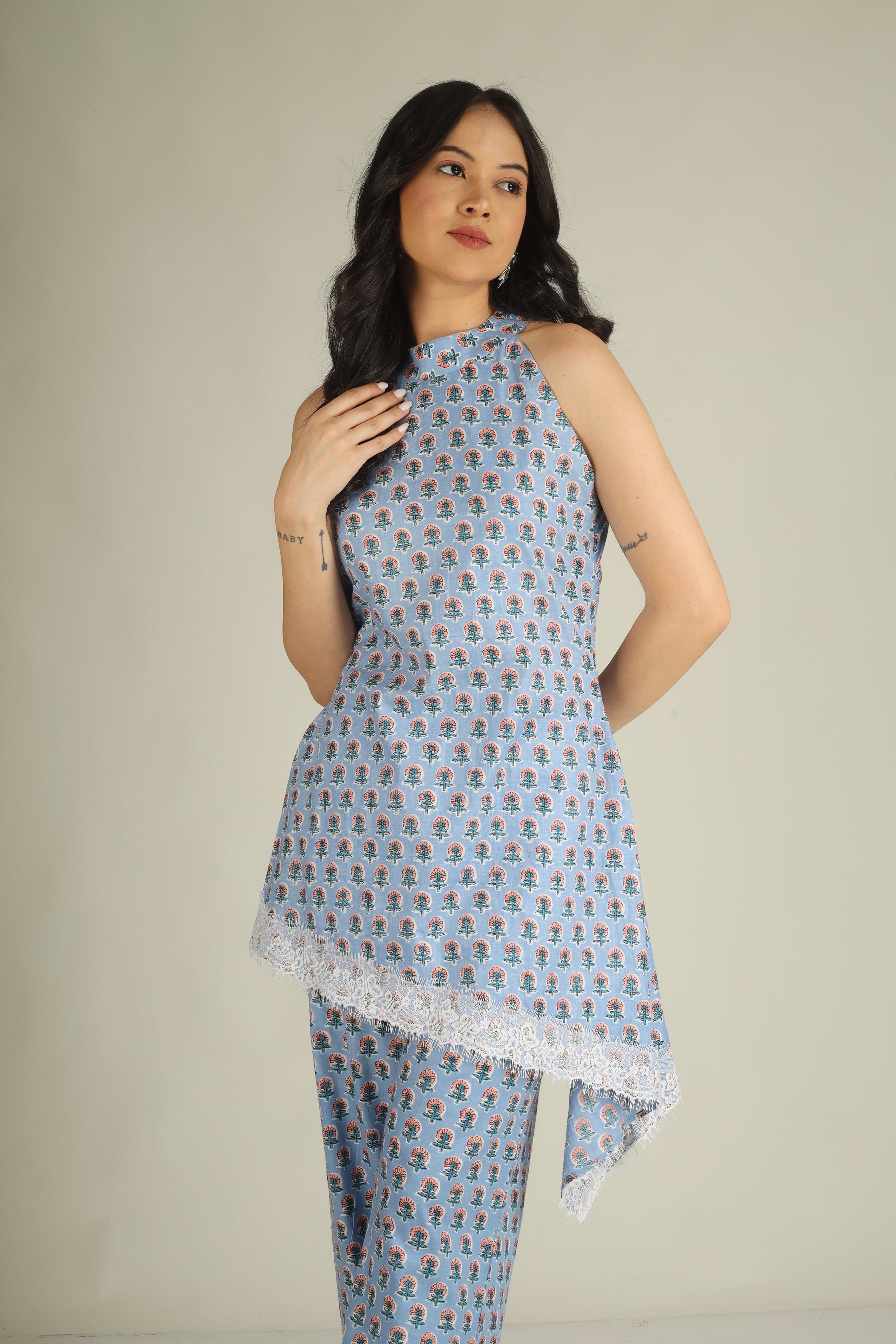 Sky Bloom Co-ord Set