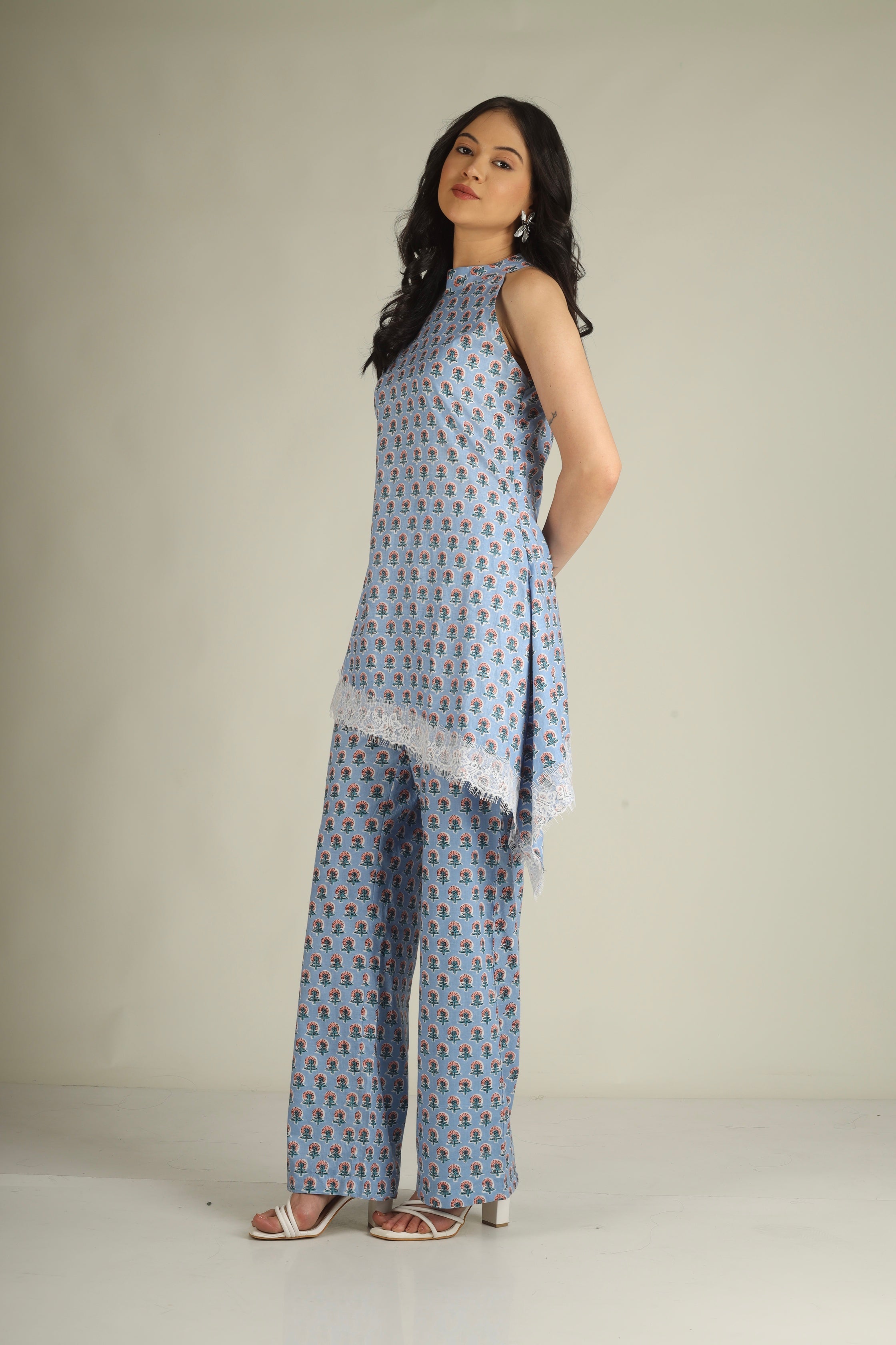 Sky Bloom Co-ord Set