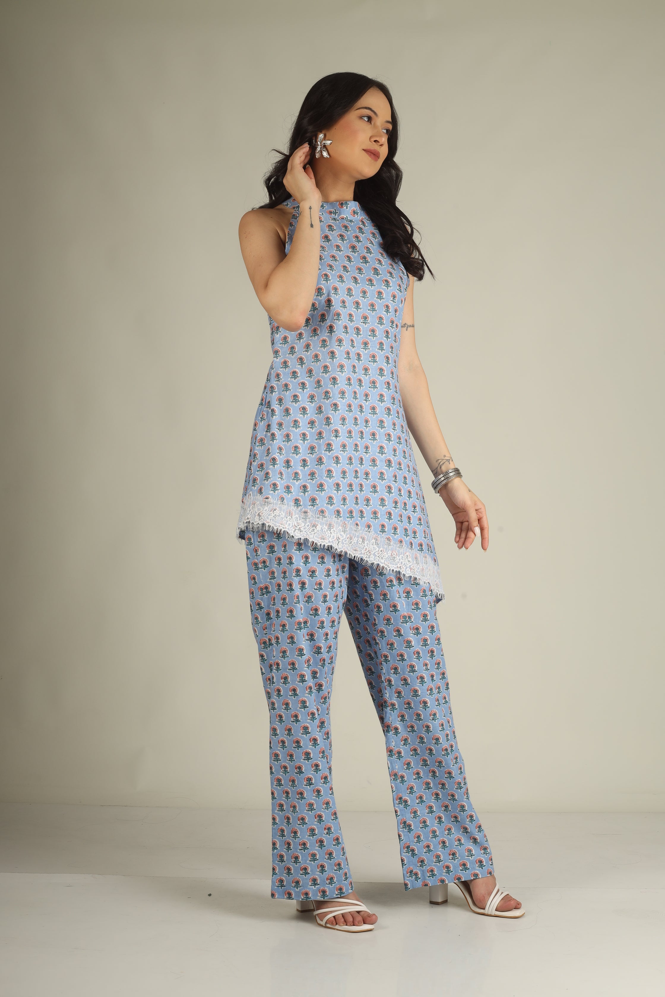 Sky Bloom Co-ord Set