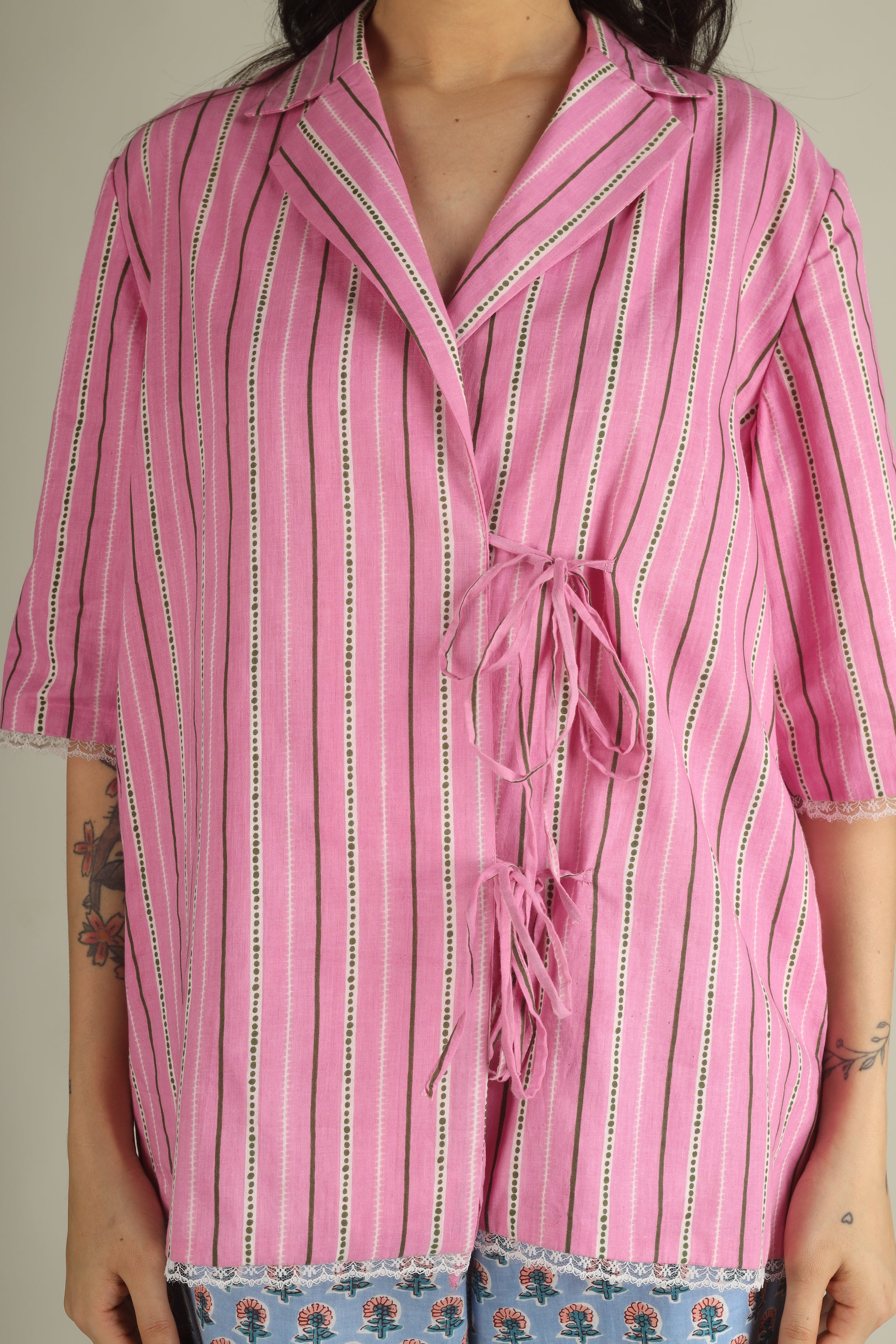Pink Palm Lounge Set