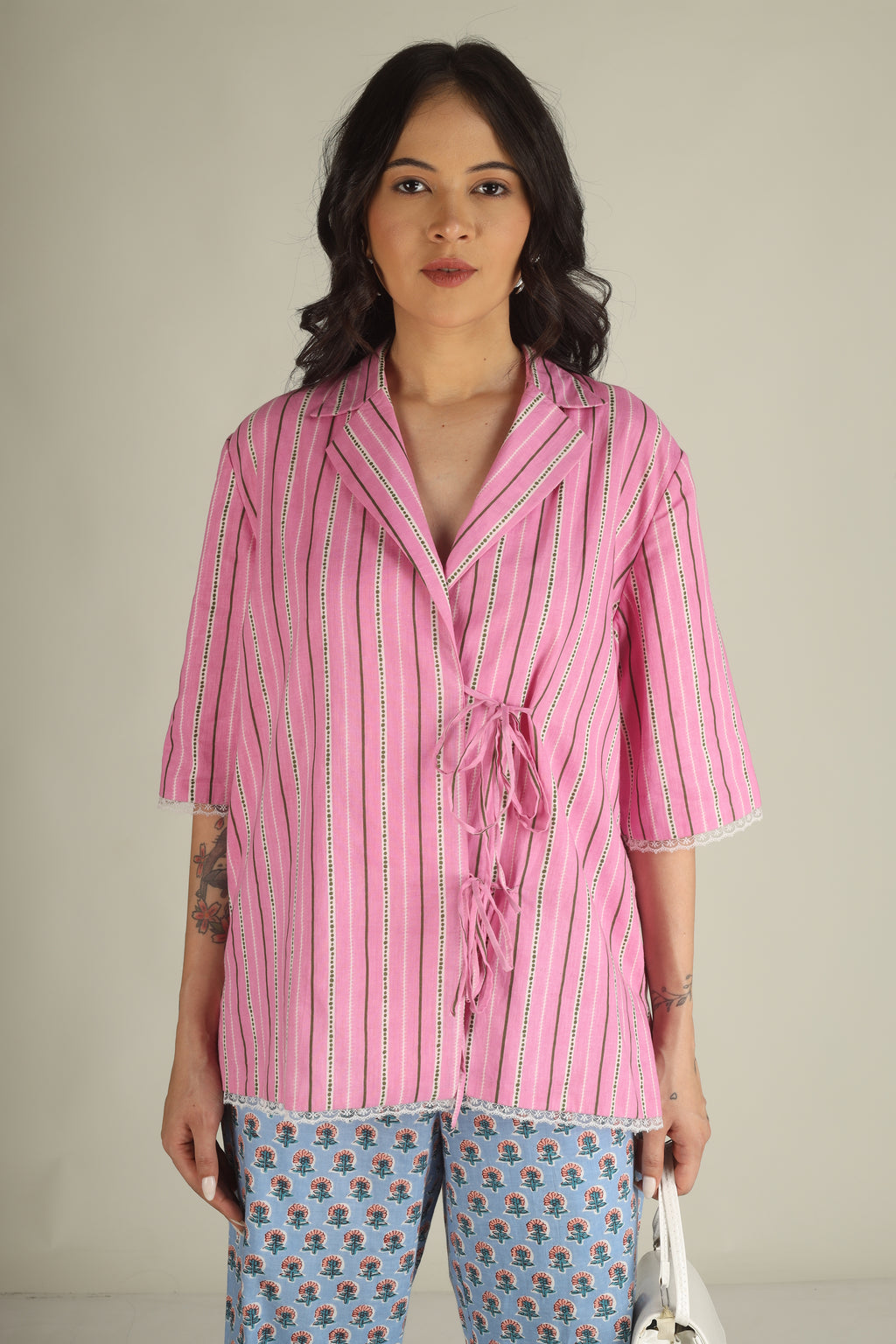 Pink Palm Lounge Set