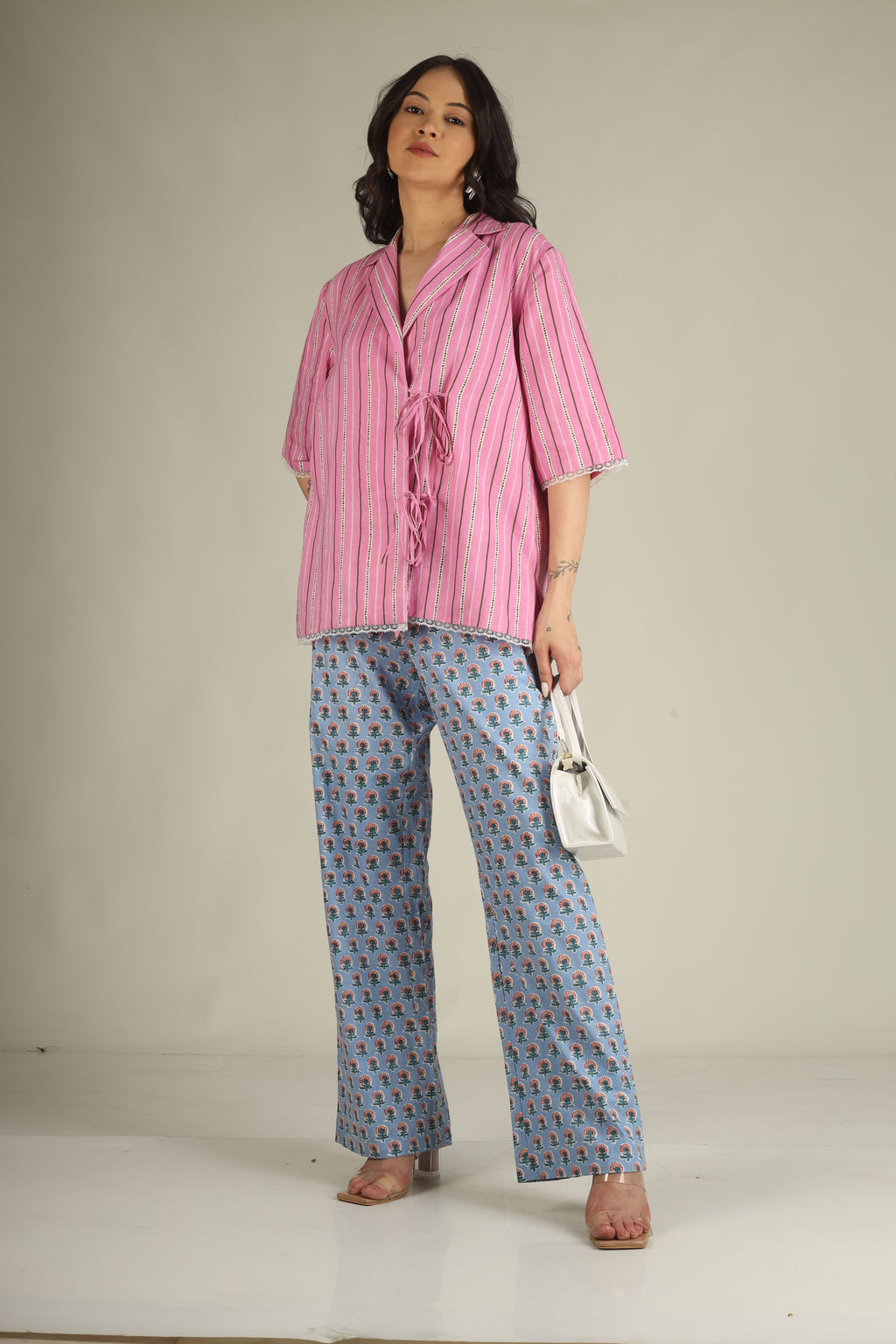 Pink Palm Lounge Set