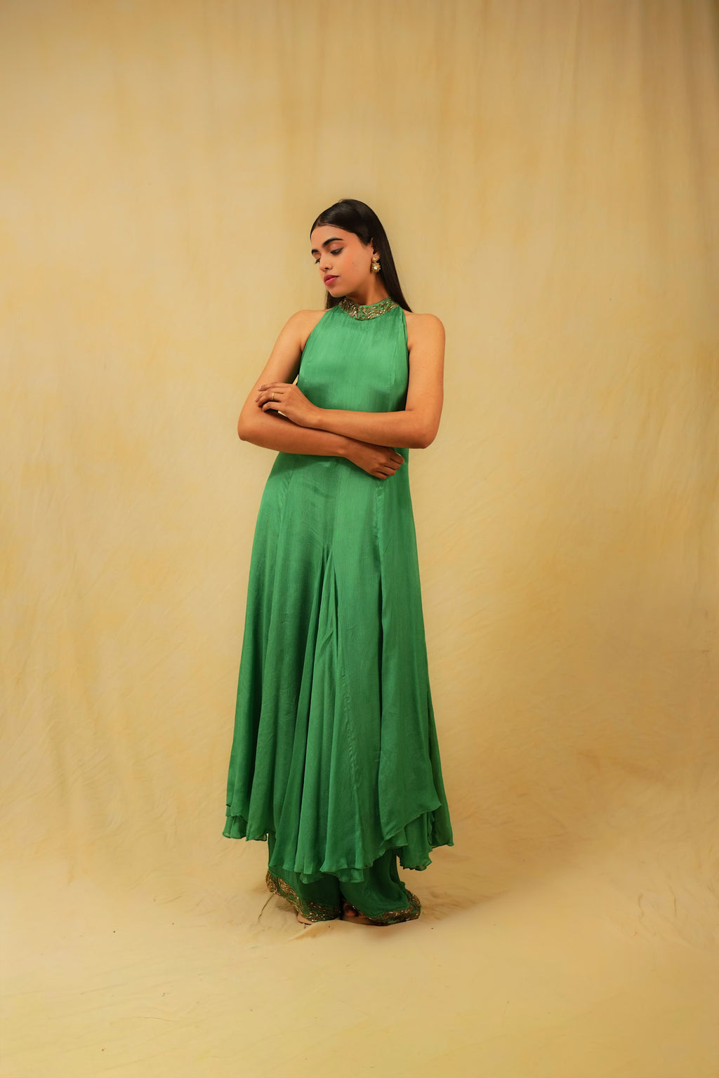 GRACE CHIFFON HALTER SET