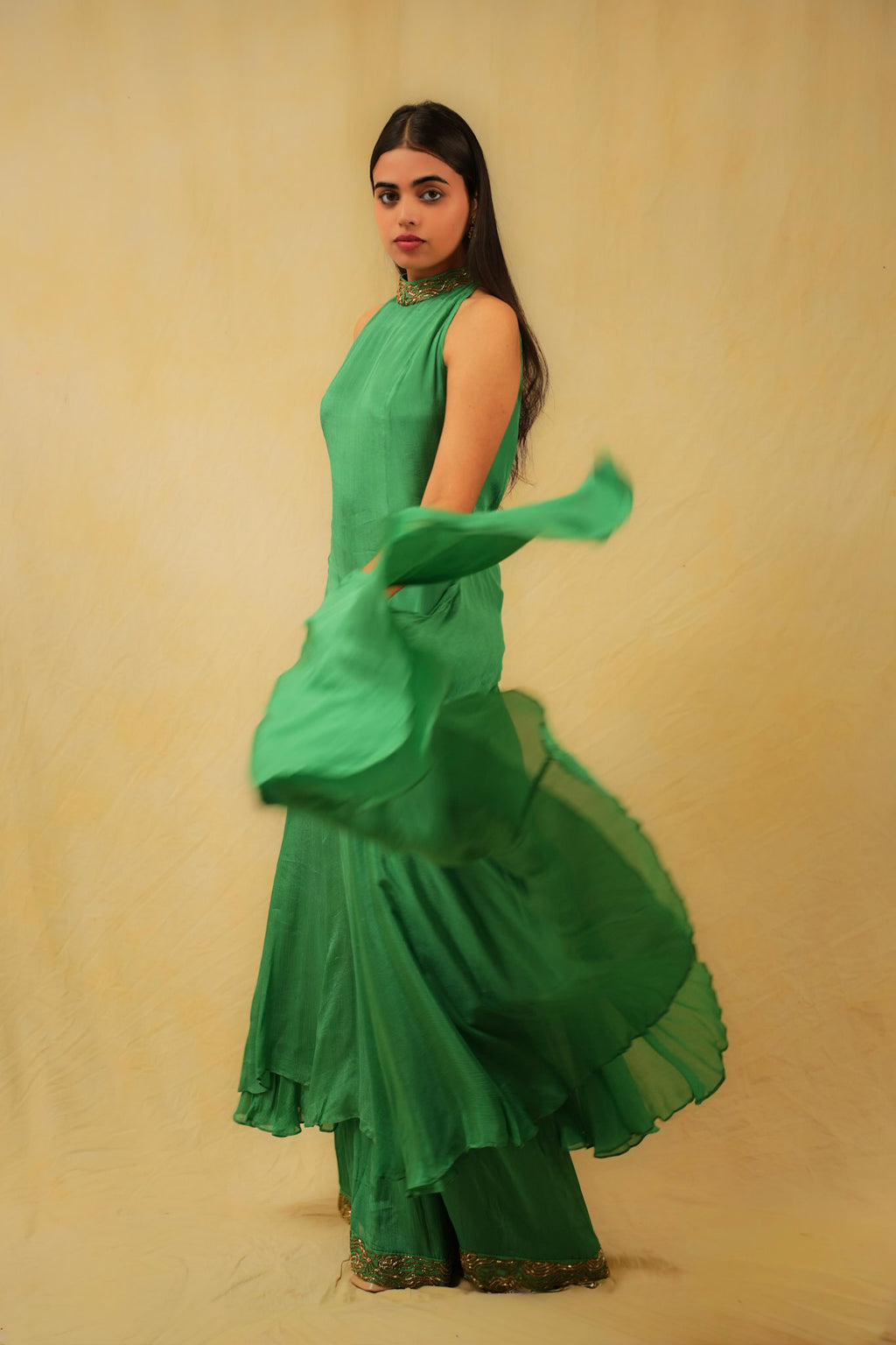 GRACE CHIFFON HALTER SET